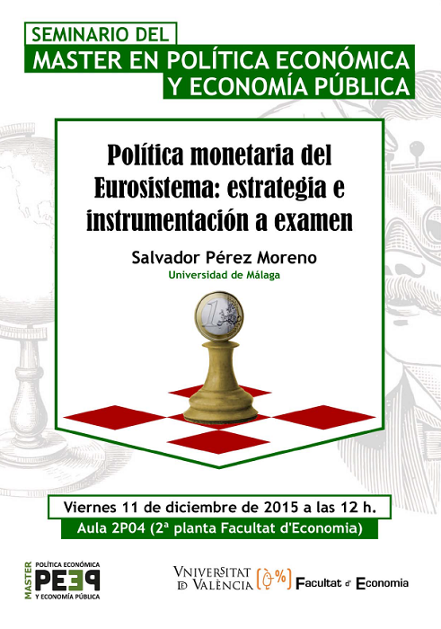 Cartel del seminario de Salvador Pérez