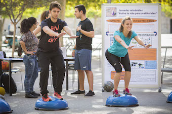 Archive photographs of a healthy session at UV