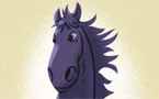 Caballo azul