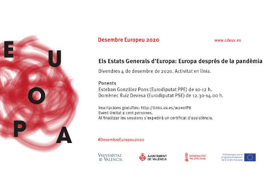 Invitació per a participar en Els Estats Generals d'Europa.