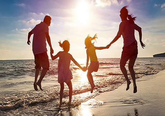 Familia de vacaciones