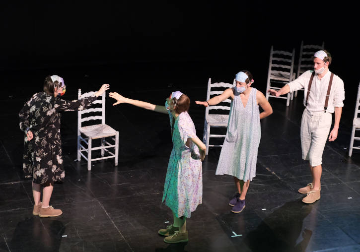 Espectacle 'El viatge impossible' d'Escena Erasmus UV. Gira 2021.