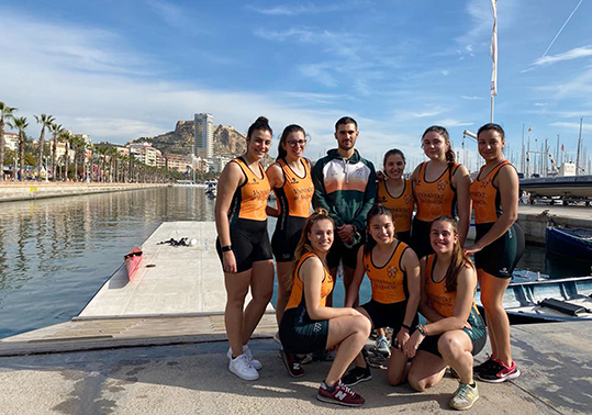 Selecció femenina de rem de la Universitat