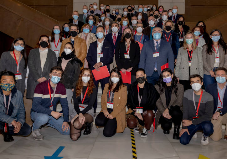 Foto de familia de los participantes en el acto de reconocimiento del programa Shadowing 2021. Imagen: Miguel Lorenzo.