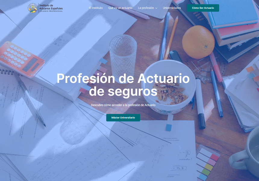 Web del Instituto de Actuarios Españoles