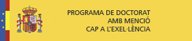 Programa de Doctorat amb menció cap a l'exce.lència.