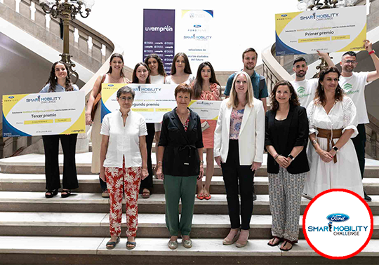 La Universitat de València y Ford Fund entregan los premios a los equipos ganadores de la segunda edición del concurso Ford Fund Smart Mobility Challenge