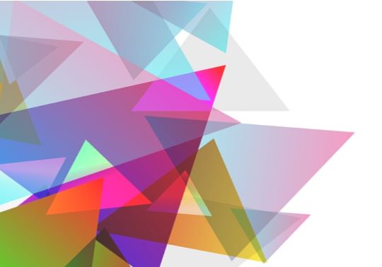 Imatge de triangles de colors