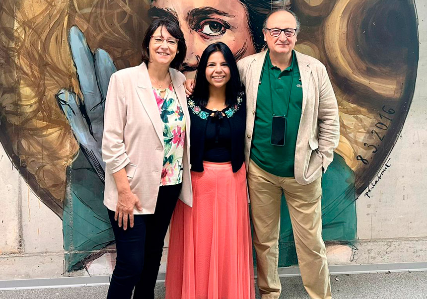 Rosario Gil, Mariana Reyes, Andrés Moya