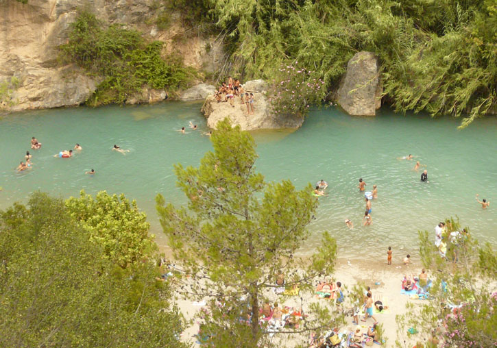 Playa fluvial valenciana.