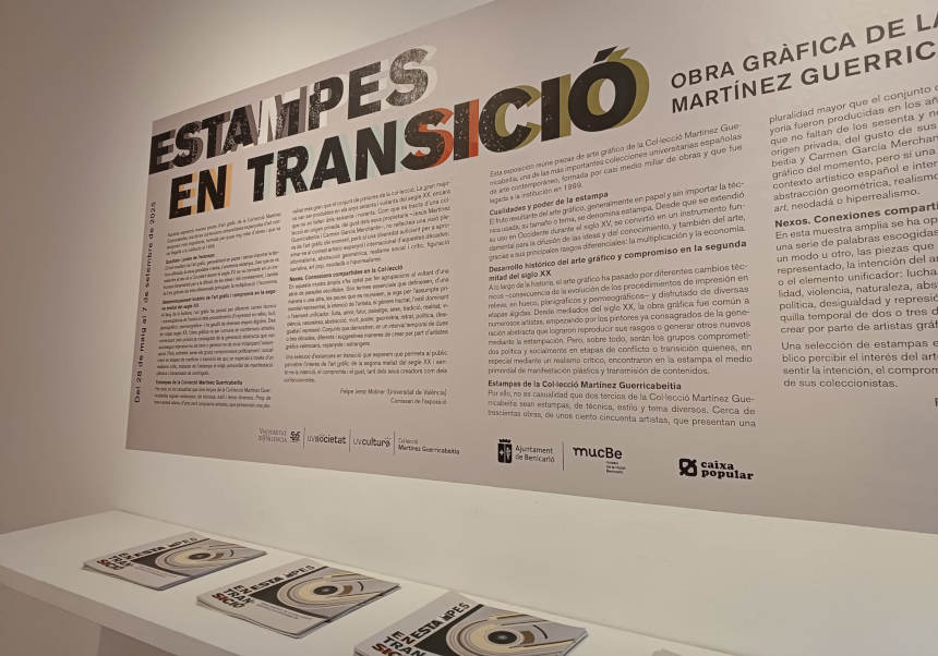 La exposición 'Estampas en transición', en el Museo de la Ciudad de Benicarló. FOTOS: Ayuntamiento de Benicarló.