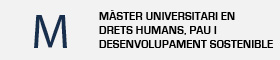 S'obrirà una nova finestra. Enllaç a la pàgiina del Màster universitari en drets humans, pau i desenvolupament sostenible