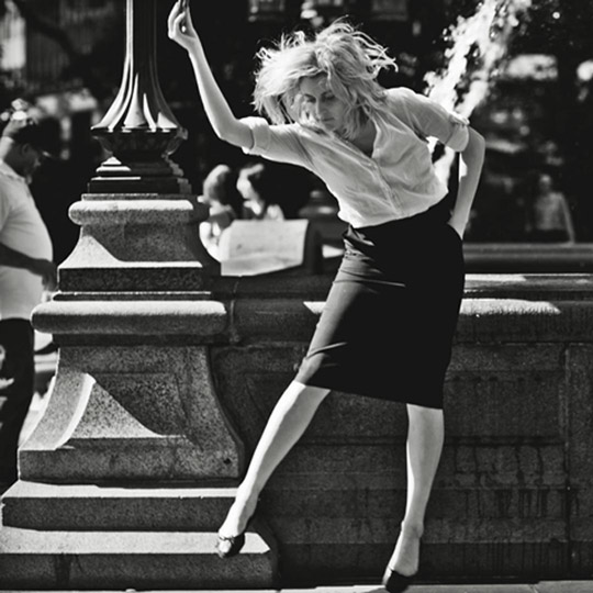 A woman dancing