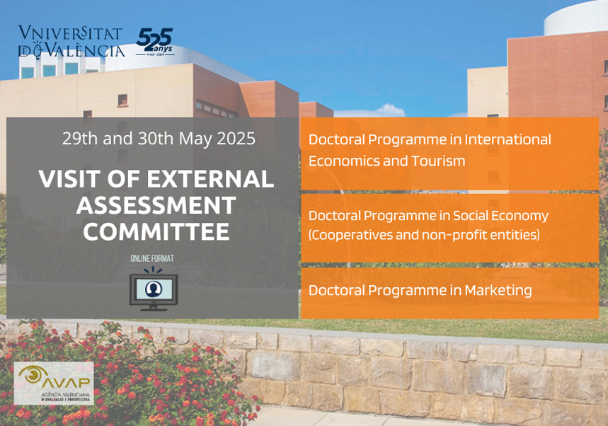 The University of Valencia receives a visit from AVAP's external evaluation committee