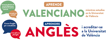 Cursos d’anglès B1 i B2 per a estudiants i Cursos de valencià A1, A1+ i A2 per a estudiants.