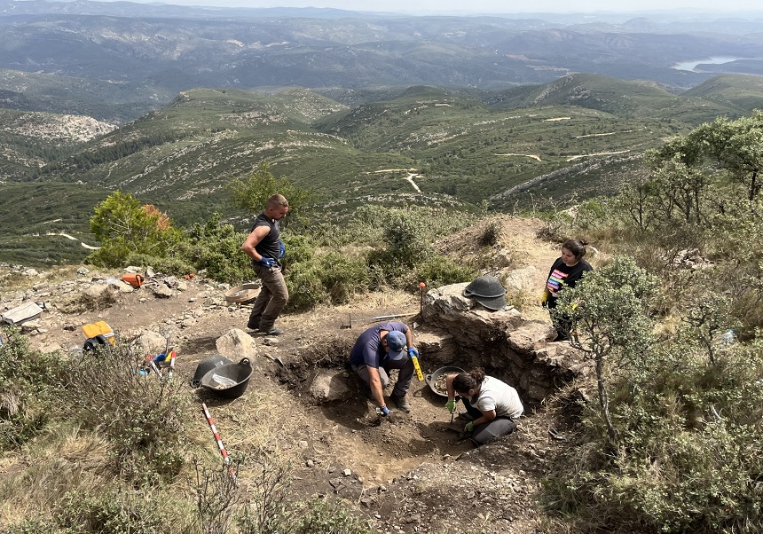 Vista aèria de l'excavació