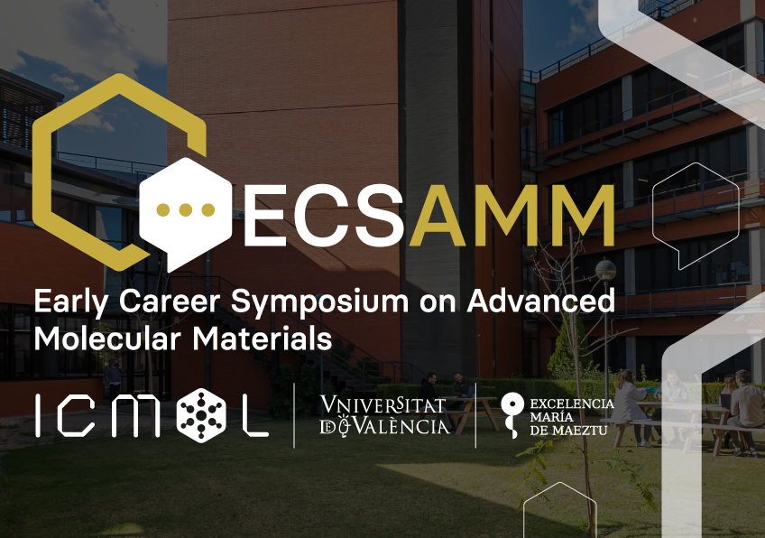 Join us for the Early Career Symposium on Advanced Molecular Materials (ECSAMM) on March 27-28, 2025, a free event at the Parc Científic where master students, PhDs, and postdocs will showcase their research and foster collaboration.