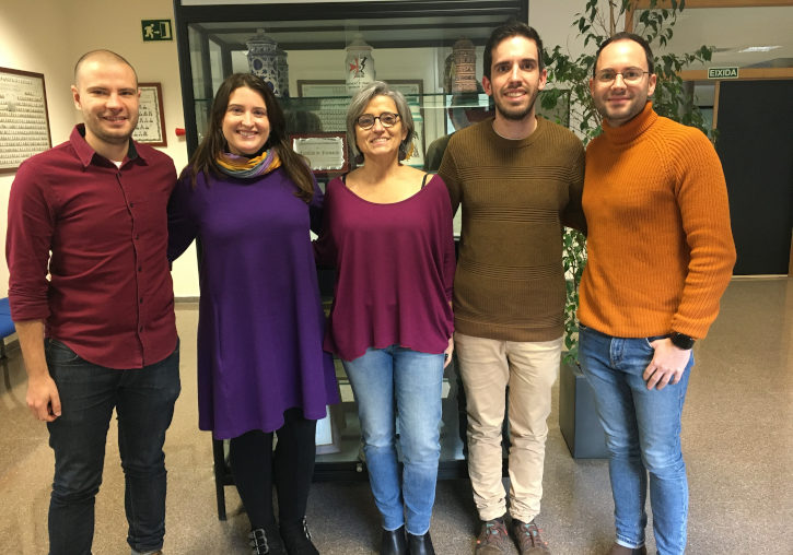 (D’esquerra a dreta): Antonio J. Guillot, Ana Melero, Teresa Garrigues, Adrián Sala y Juan José Carreras.