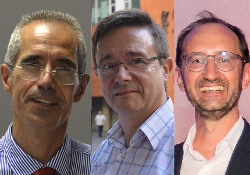(De izquierda a derecha). Domingo Ribeiro-Soriano; Andrés Cervantes y Gustau Camps-Valls.