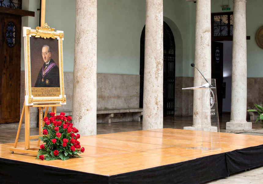 Imagen del evento:Imatge del rector Joan Baptista Peset Aleixandre