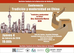 Cartel Tradición y modernidad en China