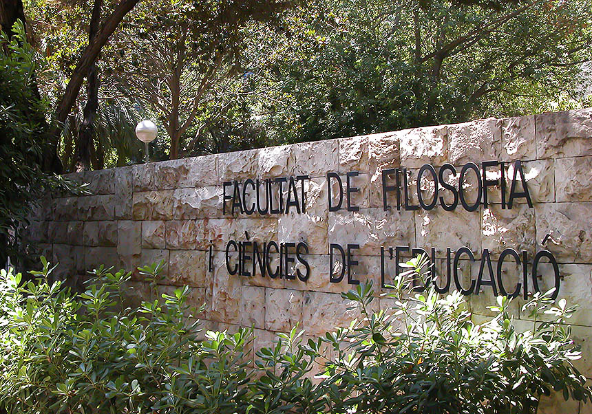 Facultat de Filosofia i Ciències de la Educació de la Universitat de València.
