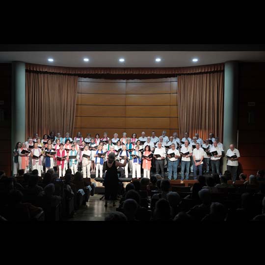 Grupo de persones cantando