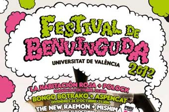 Cartell dels concerts del Festival de Benvinguda.