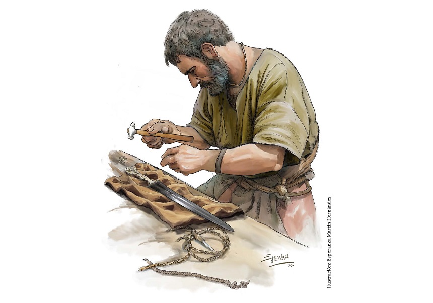 Hombre trabajando herramientas