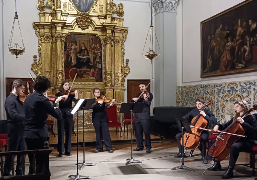 Concert de corda a la Capella de la Sapiència de La Nau. Foto d'arxiu.