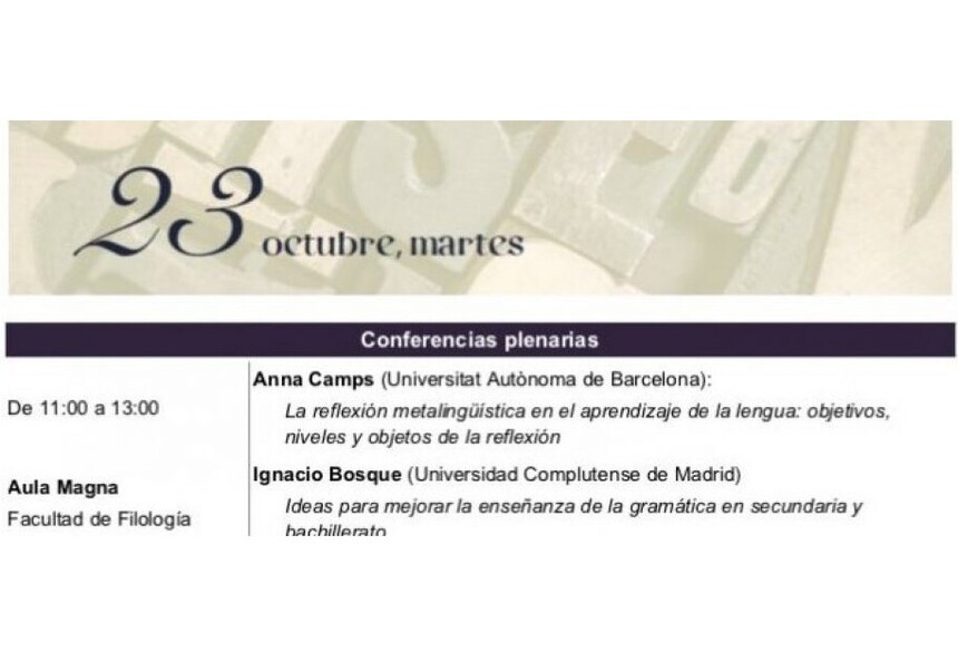 Cartel de la conferencia