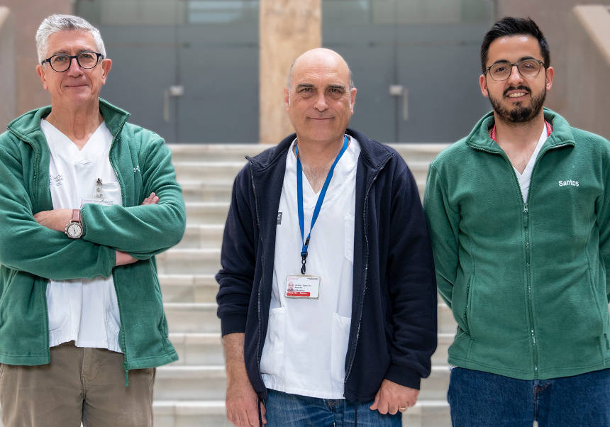D'esquerra a dreta: Jaime Signes-Costa, Jesús Sancho i Santos Ferrer.