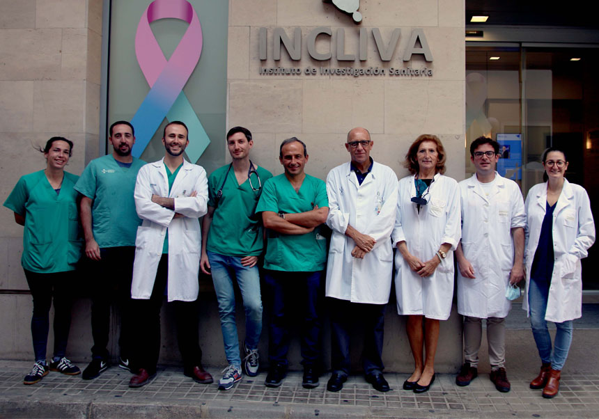 Vicente Bodí, with his research team.