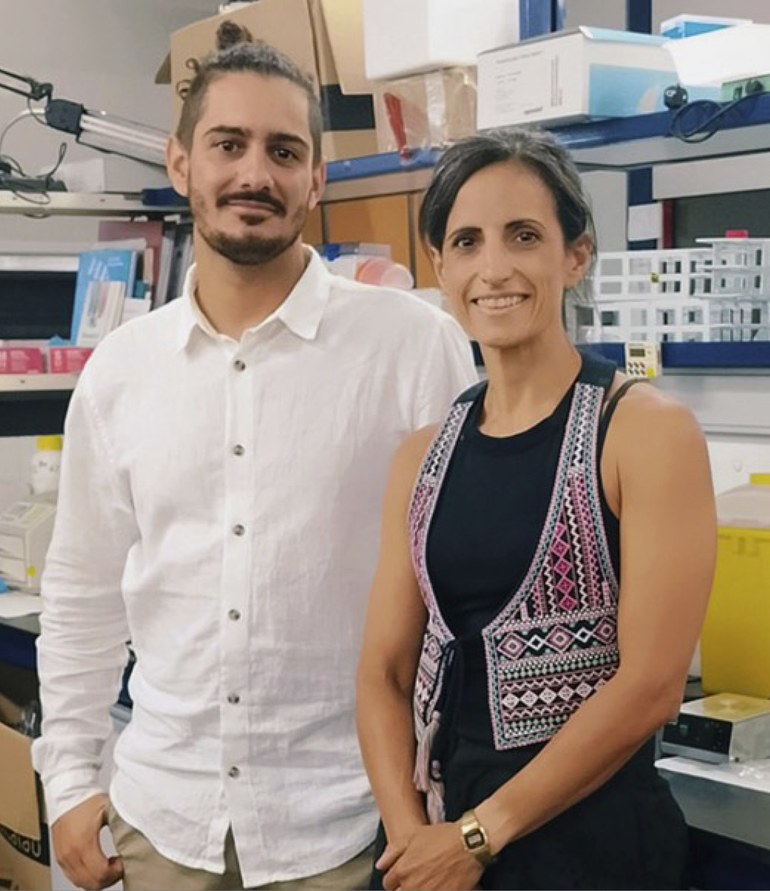 Miguel Ángel Serrano and Lucía Hipólito