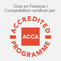 Grado en Finanzas y Contabilidad certificado por ACCA