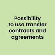 Possibility to use transfer contracts and agreements