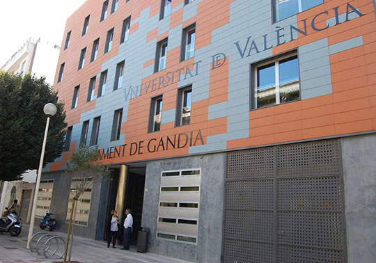 Imatge del Centre de Gandia de la Universitat de València.