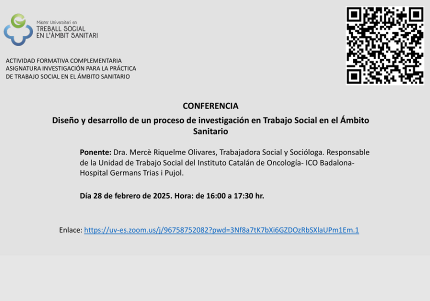 Cartell anunciador de la conferència