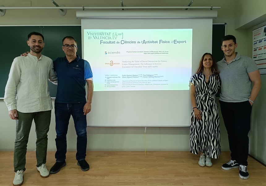 (from left to right) Mario Alguacil, Ferran Calabuig, Vera Pedragosa and Pablo Jiménez.