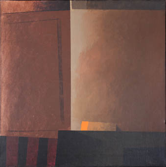 'Natura morta al capvespre' (1980), acrílico sobre lienzo, 80x80. De la colección privada del artista, esta obra es la donada a la Col·lecció Martínez Guerricabeitia.