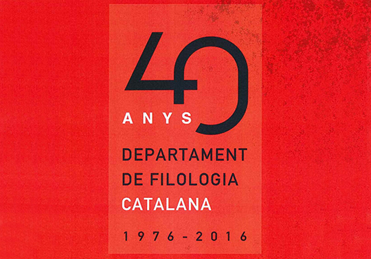 40 anys departament Filologia catalana