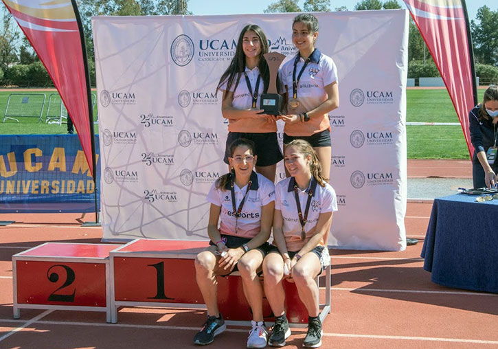 Women’s team podium