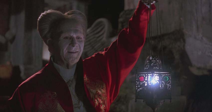 A man with a lantern