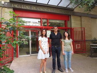(D’esquerra a dreta) Marta Pérez, Juan Nácher i Esther Castillo.