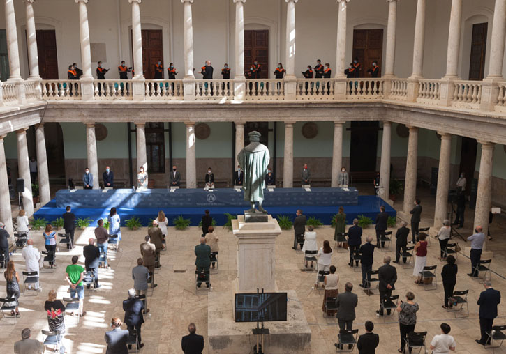 La Universitat de València celebra l’acte d’obertura de curs acadèmic 2021-2022