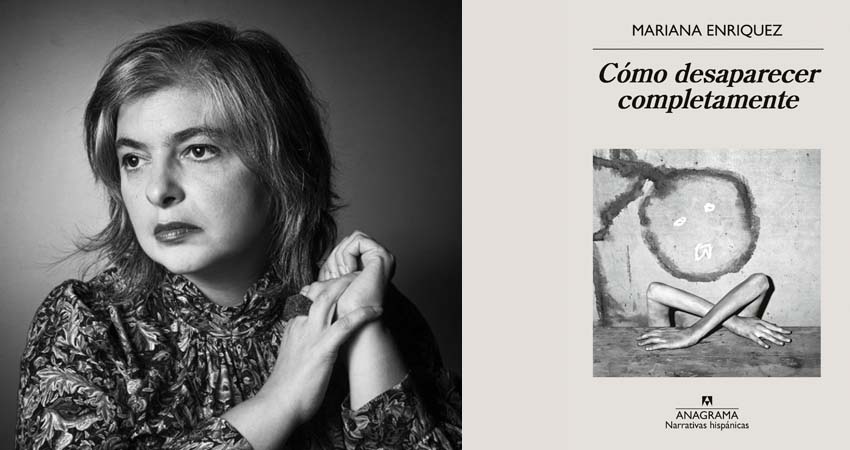 Foto de Mariana Enríquez y portada del libro