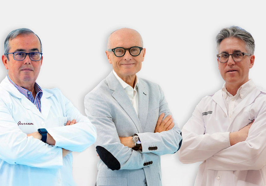 From left to right: Carlos García-Palenciano, co-founder of Viva in Vitro Diagnostics; Antonio Vilaplana, CEO of Viva in Vitro Diagnostics; y Gerardo Aguilar, professor at the UV and researcher of INCLIVA-Hospital Clínico de València.