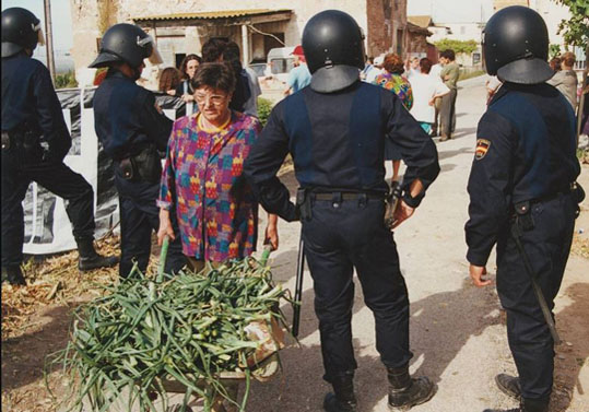 Imatge d'arxiu d'un desallotjament a La Punta.