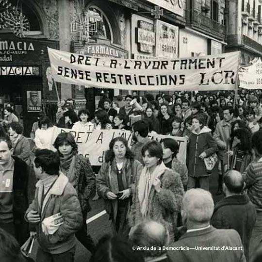Grup de gent manifestant-se