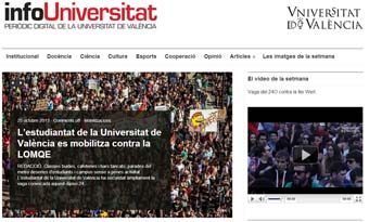 Portada de InfoUniversitat.